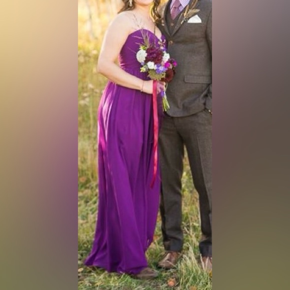 Donna Morgan Deep Purple Dress